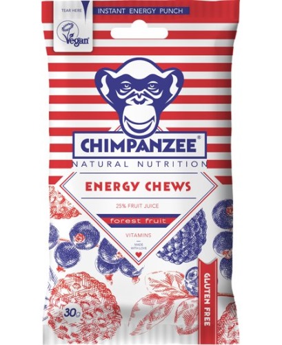 Bonbony CHIMPANZEE Energy Chews lesní plody 30 g 1