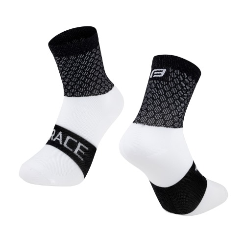 Ponožky FORCE TRACE černo-bílé