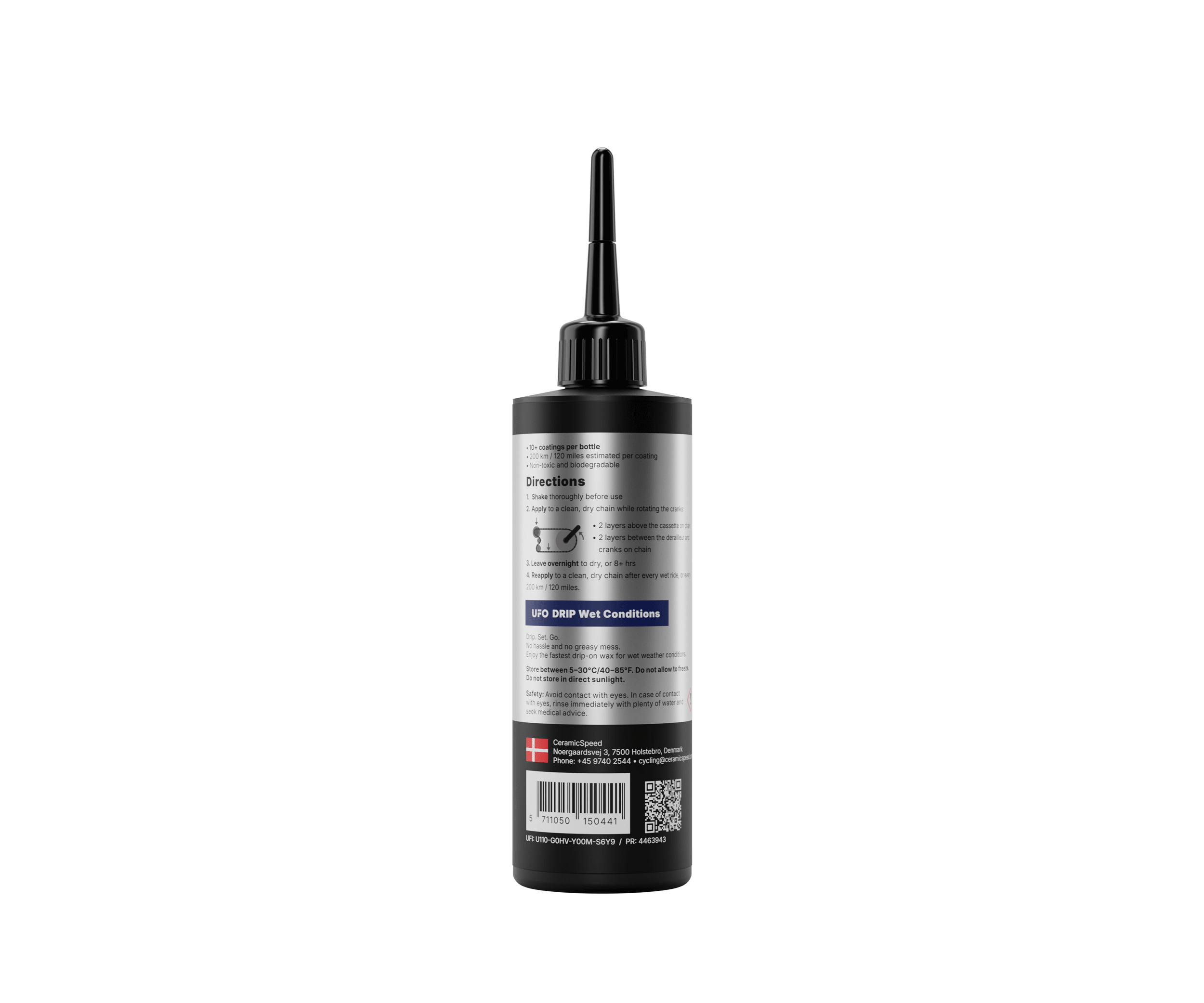 CERAMICSPEED Vosk na řetěz ceramicspeed ufo drip wet conditions 100 ml