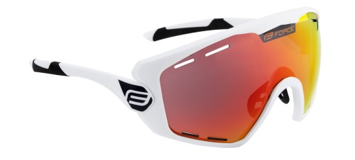 Brýle FORCE Ombro Plus matné bílé, červená skla 1