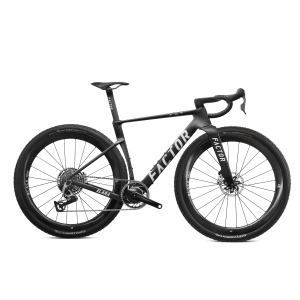 Gravel kolo FACTOR Elara Red XPLR Matte Carbon