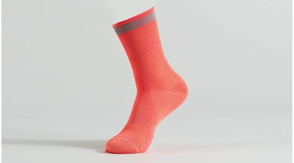 Ponožky SPECIALIZED Soft Air Reflective Tall Sock Vivid Coral M
