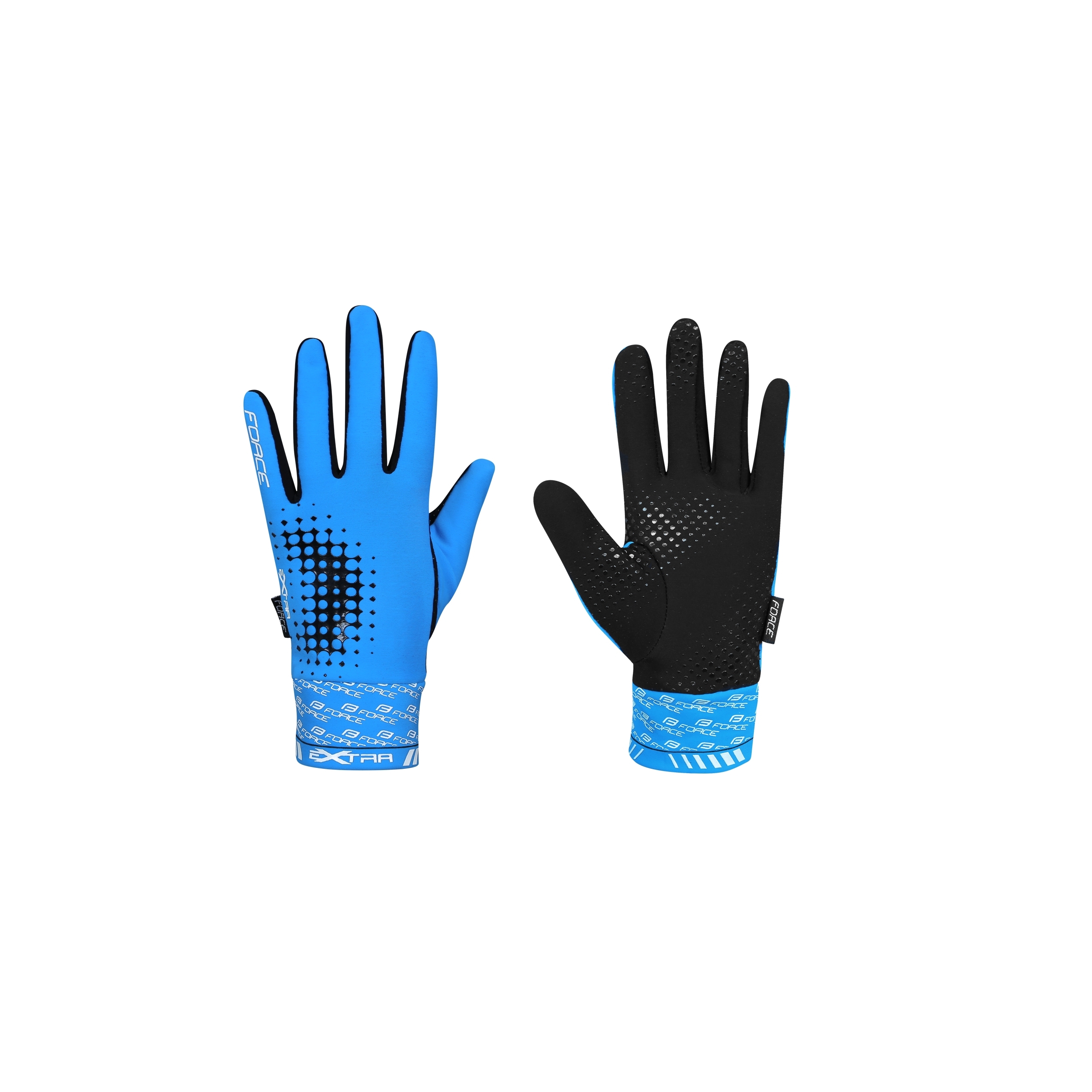 Zimní rukavice FORCE EXTRA modré XS