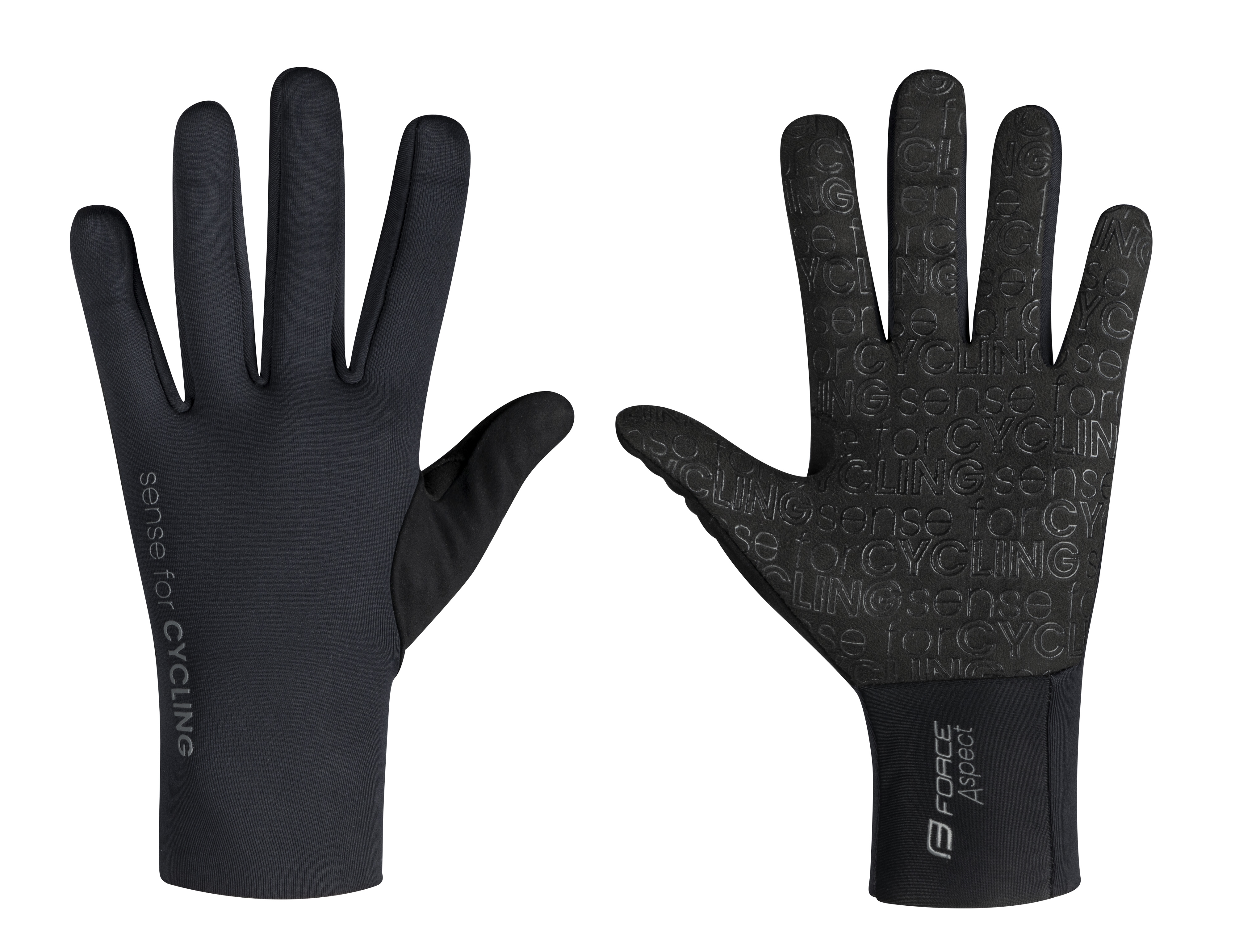 Zimní rukavice FORCE ASPECT neopren černé XL