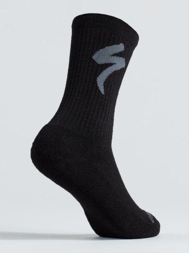 Zimní ponožky SPECIALIZED Merino Midweight Tall Logo Black