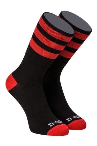 Ponožky D-SOX červený pruh 39-41