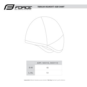 Čepice pod přilbu FORCE zimní černá 5 (5)
