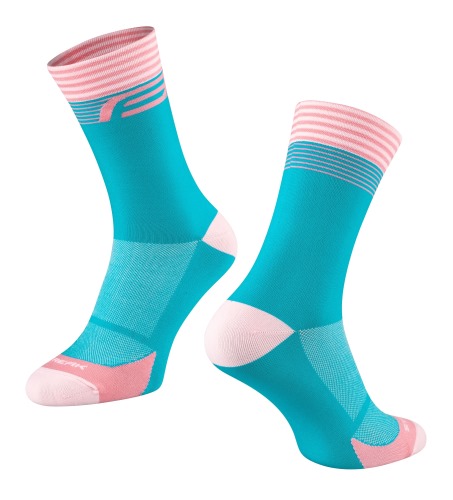 Ponožky FORCE STREAK modro-růžové 1