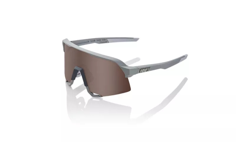 Brýle 100% S3 Soft Tact Stone Grey/Hiper Crimson Silver Mirror