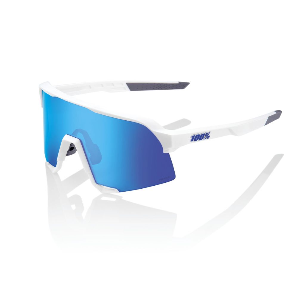 Brýle 100% S3 Matte White/Hiper Blue Multilayer Mirror
