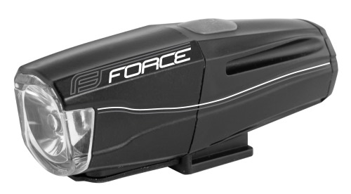světlo přední FORCE SHARK 500LM USB, černé