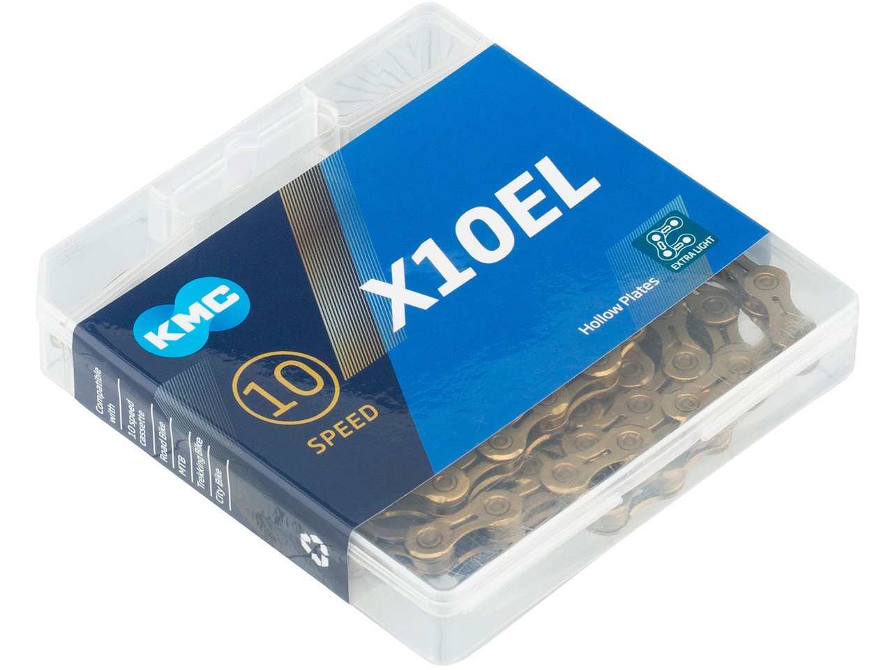 Řetěz KMC X10EL-Ti-N Gold 10s