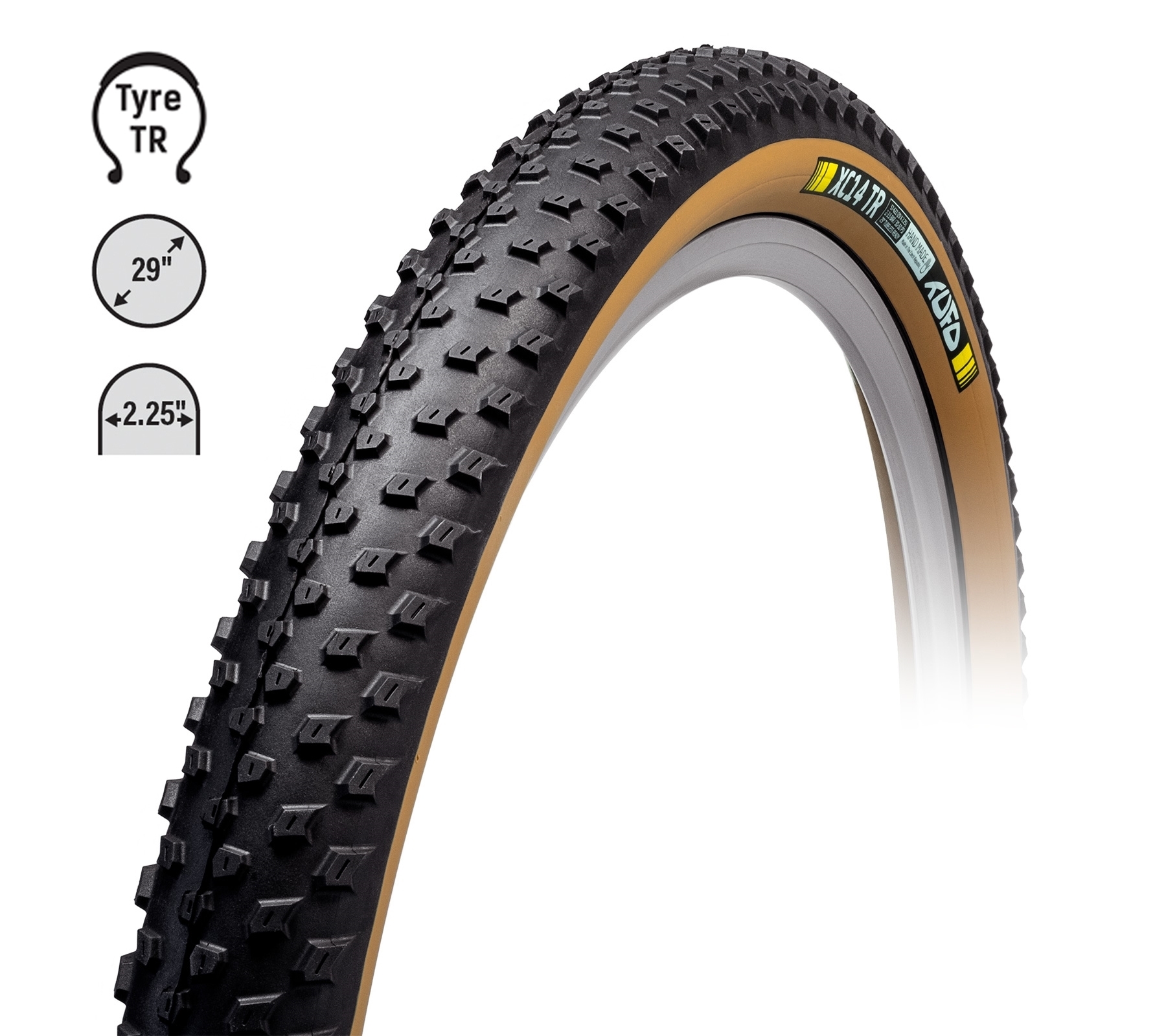 Plášť tufo mtb xc14 tr 29x2.35 kevlar béžový